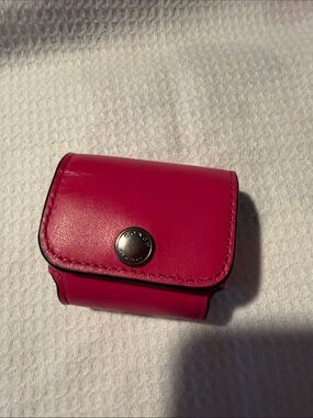 Coach Pink Leather airpod Holster Clip